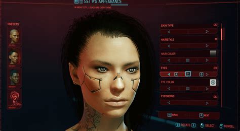 Female V Corpo Preset Cyberpunk 2077 Mod