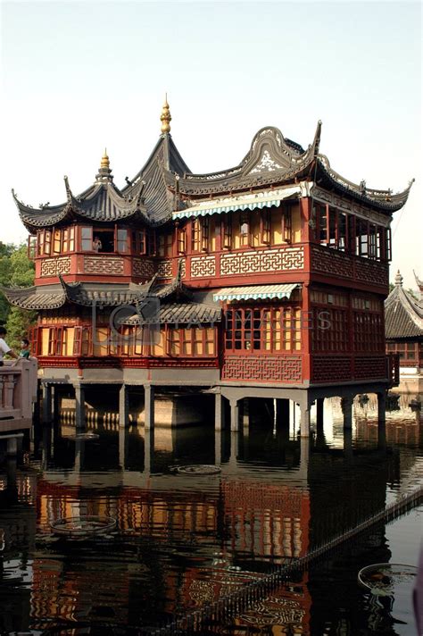 Traditional Chinese Architecture By Bartekchiny Vectors And Illustrations