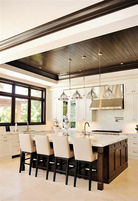 The center section is situated several inches or feet higher than the perimeter. 10 Ways to Improve Your Beadboard Ceiling