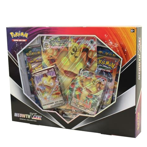 Cards not assigned to a box are considered 'unassigned'. Pokemon Cards -Special Collection Box MEOWTH VMAX (5 Packs ...