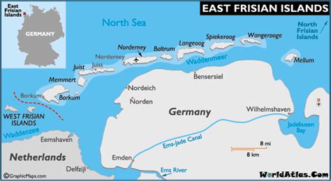 Frisian Islands Map And Map Of The Frisian Islands History