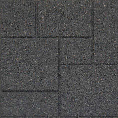 18x18 Inch Envirotile Cobblestone Grey Paver Tiles Concrete Pavers