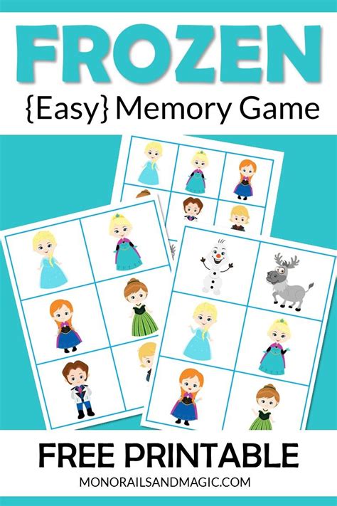 Frozen Memory Game Free Printable Memory Games Memory