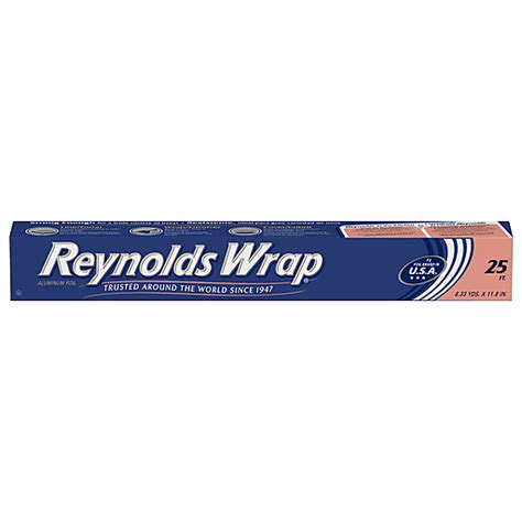 Reynolds Wrap Aluminum Foil 25 Sq Ft Box Aluminum Foil And Wax Paper