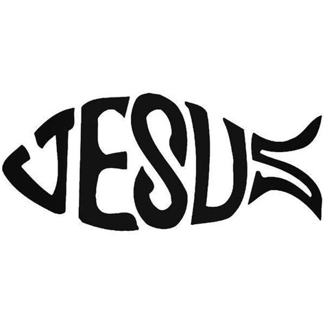 Jesus Fish Christian Symbol Decal Sticker Nicedecal