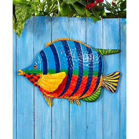 Shop chewy for low prices and the best fish tank decor and accessories! Fish Shape Tropical Metal Wall Art Sculpture Beach Theme ...