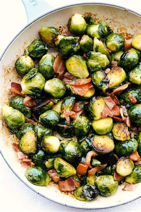 Perfect Sautéed Brussel Sprouts With Bacon Cook Hook