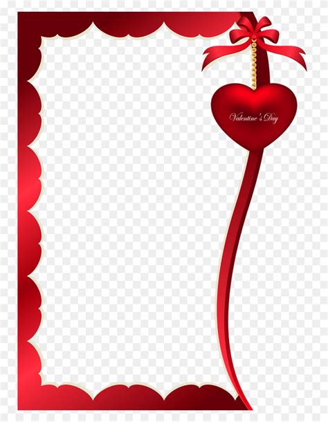 Valentines Day Heart Border Transparent Png Clip Art Image Valentine