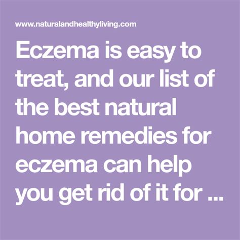 5 Natural Home Remedies For Eczema That Really Work Eczema Remedies