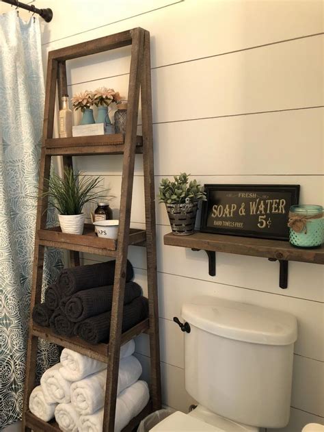 Kaitlyn Ladder Bookcase In 2020 Small Bathroom Decor Farmhouse