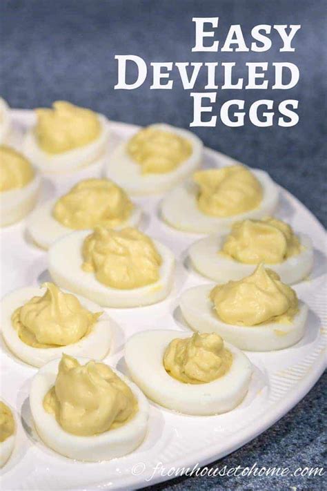 Easy Deviled Eggs Recipe Only 4 Ingredients