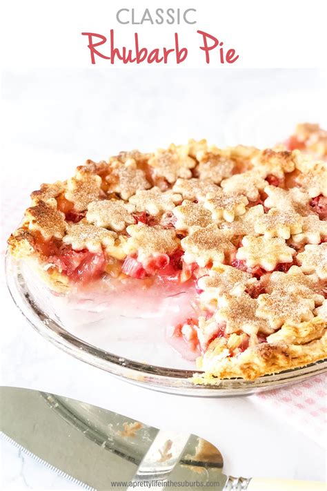 If You Love Rhubarb You Need To Make This Classic Rhubarb Pie Recipe A Tangy And Sweet Rhubarb