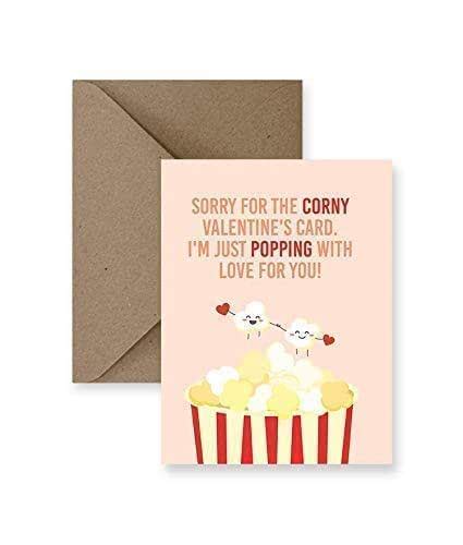 Corny Valentines Day Greeting Card Galentines Day