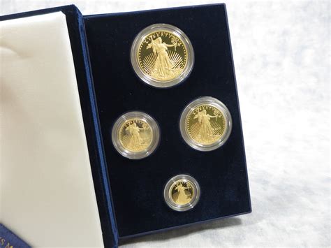 American Eagle Gold Proof 4 Coin Set In Box With Coa Us Mint 2010 W