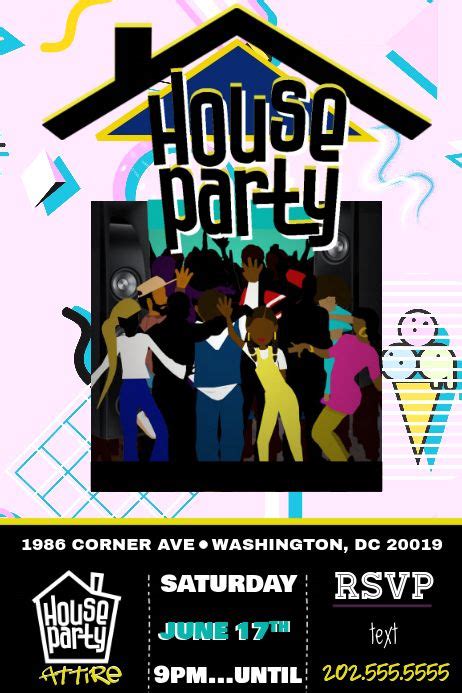 House Party Invitation | House party invitation, House party, Party