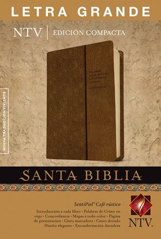 Novedades, reseñas y recomendaciones de los libros más vendidos en español. Santa Biblia NTV, edición compacta letra grande piel ...