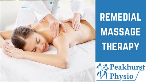 Remedial Massage Therapy