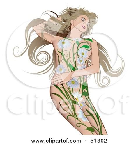 Royalty Free Rf Clipart Illustration Of A Brunette Woman With Long
