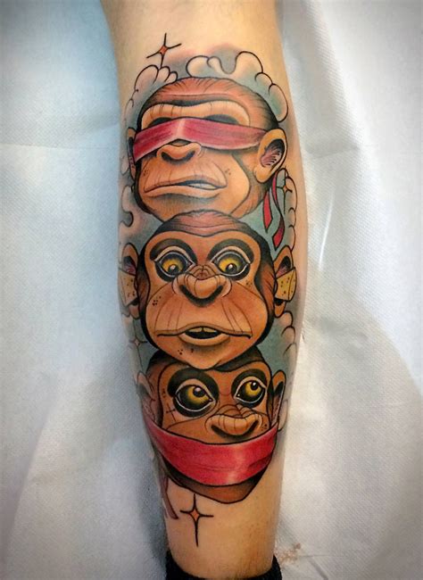 18 Funky Monkey Tattoos Monkey Tattoos Evil Tattoos