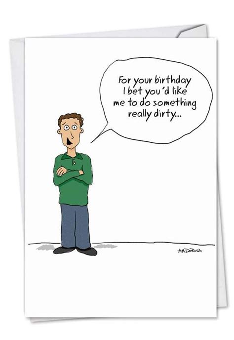 Something Really Dirty Cartoons Birthday Card Am Derosa