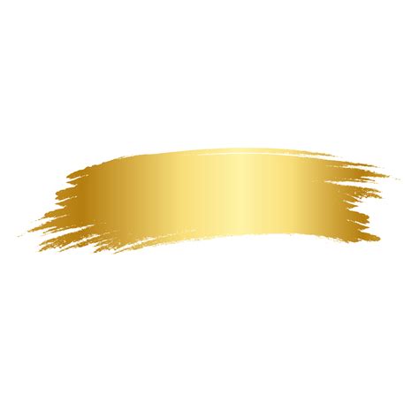 Brush Stroke And Gold Circle Element 11909101 Png