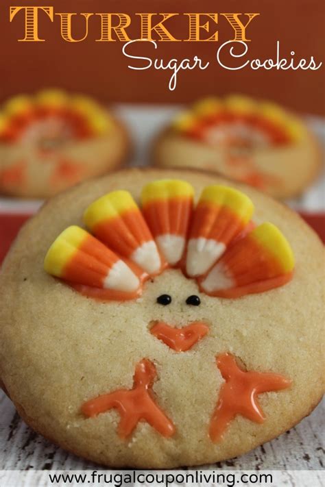 Top with a little unsweetened whipped. Turkey Sugar Cookies Recipe - Thanksgiving Food Craft