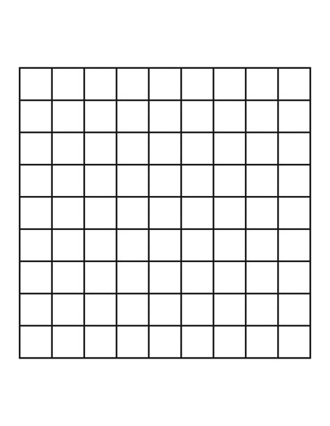 9 Square Grid Template