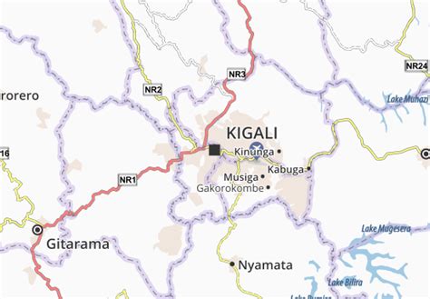 Kigali is the capital and largest city of rwanda. MICHELIN Kigali map - ViaMichelin