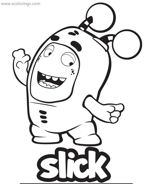 The toys are on the way to fill your hearts with love and affection. Oddbods Slick Coloring Pages - XColorings.com