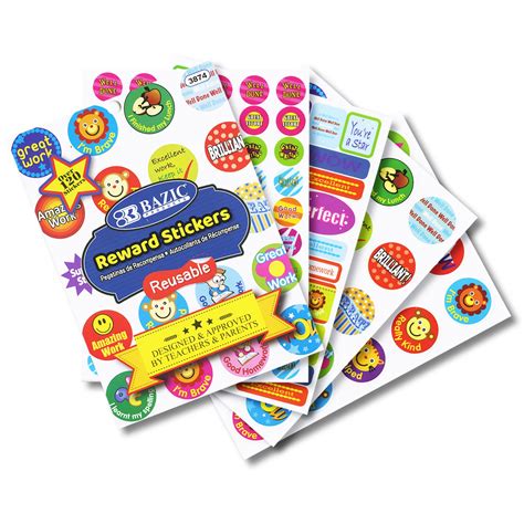 Reward Plastic Sticker Book Crown Office Supplies