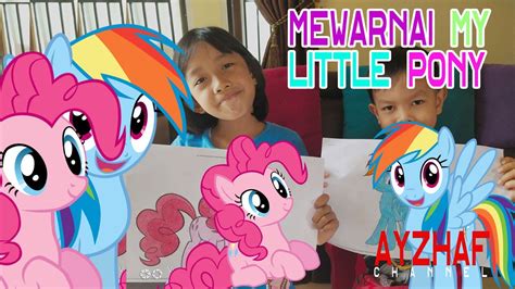 Another in my eqg/pony series. Mewarnai My Little Poni Pinkie pie dan Rainbow dash || - YouTube
