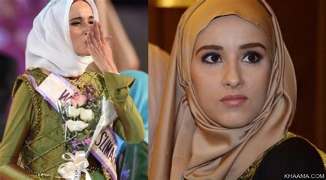 tunisian woman wins world muslimah award beauty contest khaama press