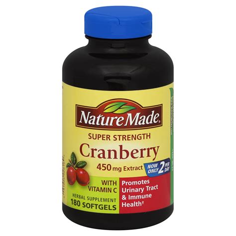 Nature Made Cranberry Extract Super Strength 450 Mg Softgels 1800
