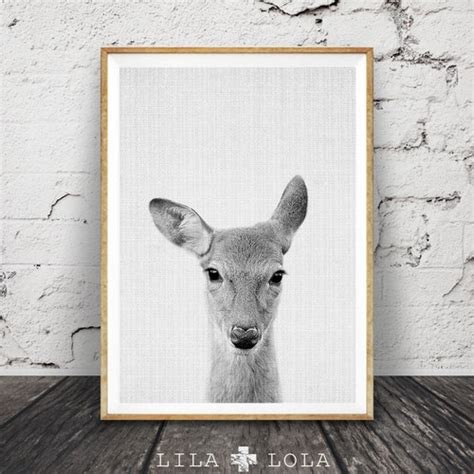 Deer Print Deer Head And Antlers Printable Wall Art Poster Etsy