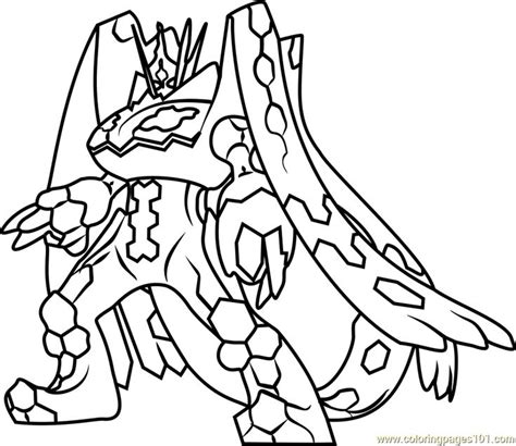 Some pokémon adapt themselves to the galar region and change their appearance and capacity. Zygarde Complete Forme Pokemon Sun and Moon Coloring Page ...
