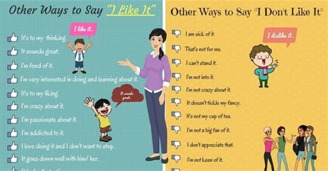 Different Ways To Say I LIKE IT And I DON T LIKE IT ESLBuzz Learning