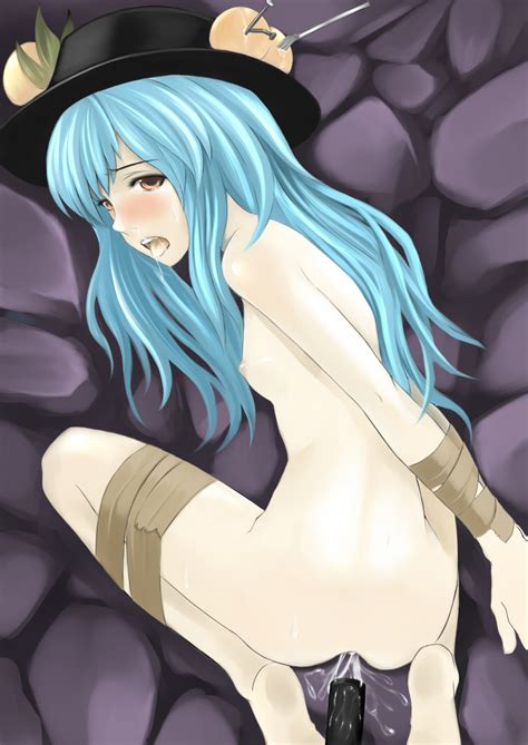Rule 34 Blue Hair Bondage Bound Arms Bound Legs Breasts