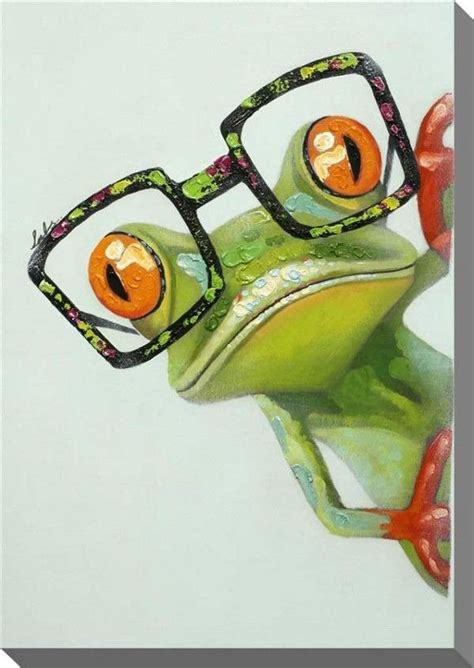 Frog Poster Home Decor Wall Art Print Etsy Whimsical Paintings
