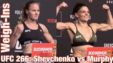 UFC Official Weigh Ins Valentina Shevchenko Vs Lauren Murphy YouTube