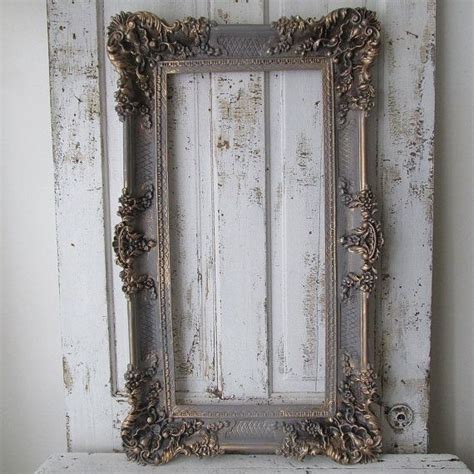 Dramatic Gray Frame With Deep Elegant Tones French Farmhouse Antique