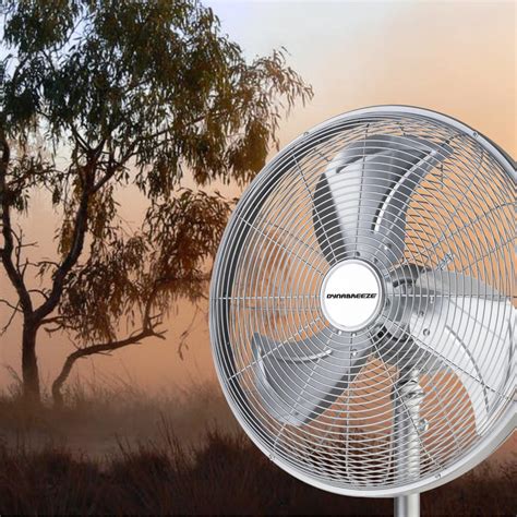 Dynabreeze 400mm Ip65 Smart Outdoor Pedestal Fan Bunnings Australia