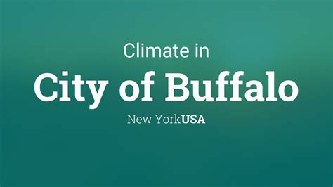 Climate And Weather Averages In City Of Buffalo New York Usa