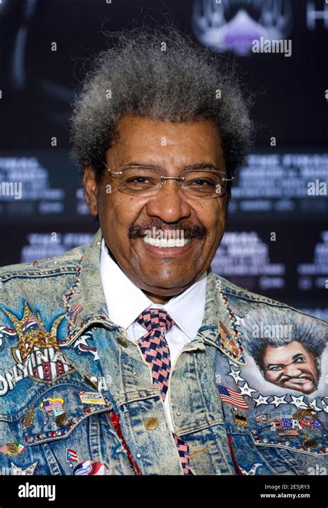 Boxing Promoter Don King Poses During A News Conference At The Hard