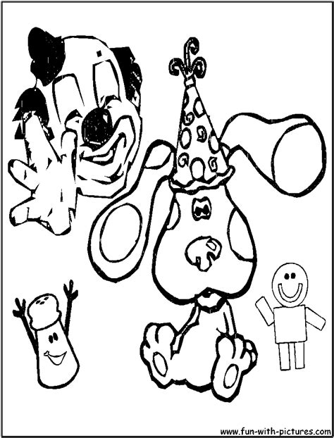 Blues Clues Birthday Coloring Pages