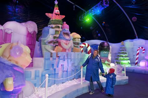 The gem of moody gardens during the holidays is definitely the festival of lights. Brand New ICE LAND: Ice Sculptures With Spongebob ...