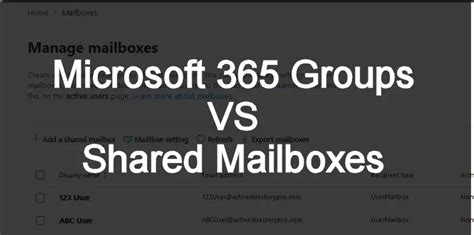 Microsoft 365 Groups Vs Shared Mailbox Whats The Difference