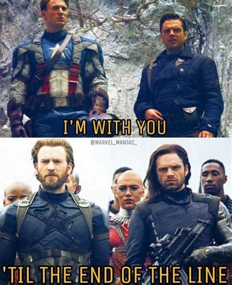 homies for life marvel captainamerica buckybarnes i m with you till the end of the line steve