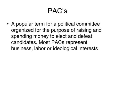 Ppt Pac Political Action Committees Powerpoint Presentation Free