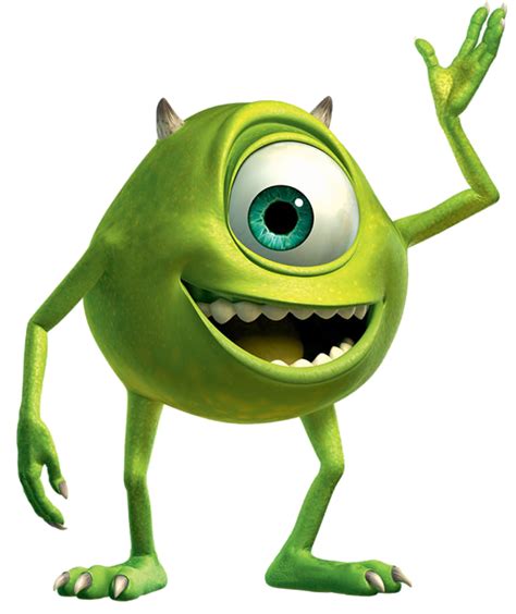 Mike Wazowski Transparent Vector Clipart PSD Peoplepng Com Monsters Inc Characters