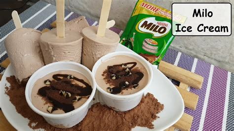 milo ice cream how to make home made ice cream no ice cream maker youtube